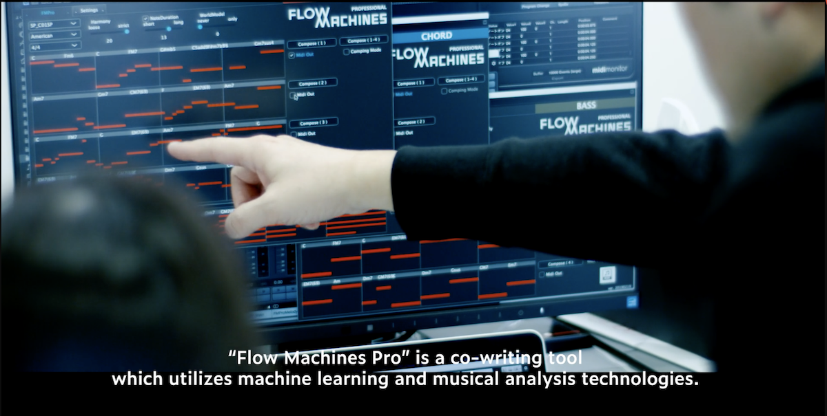 Sony's flow machine utilises machine learning and musical analysis technologies to co-wrte music